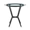 Armen Living Naomi and Chelsea 5-Piece Counter Height Dining Set in Black Metal and Gray Faux Leather SETNMCHGRBL5 - alternate 2